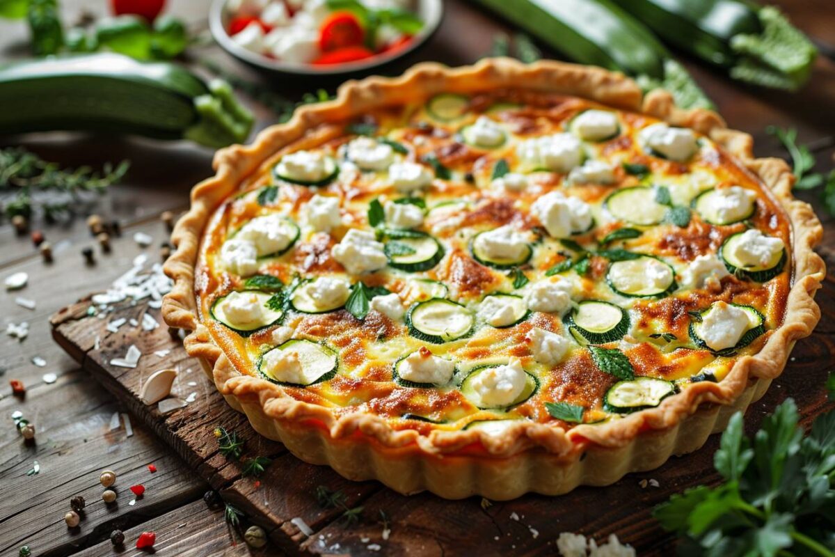 Le secret magique pour une quiche courgettes-chèvre qui conquiert les cœurs et les papilles