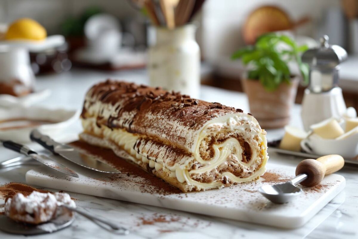 Le tiramisu roulé : une recette réinventée pour ravir vos papilles et éblouir vos convives, prête en 15 minutes