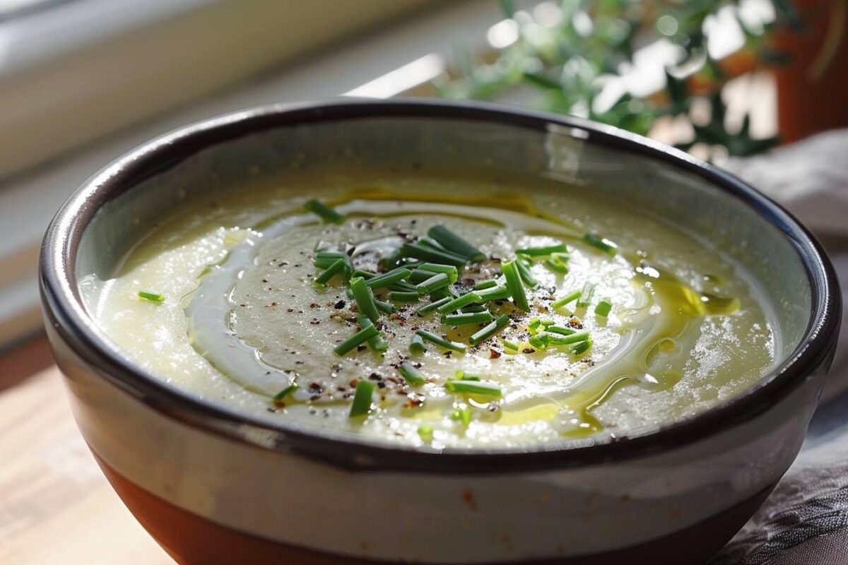 Le velouté froid aux poireaux, une entrée fraîche, simple et savoureuse, prête en 15 minutes