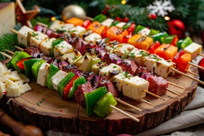 Les brochettes apéritives pour un Noël festif, 17 idées simples et économiques, prêtes en 30 minutes