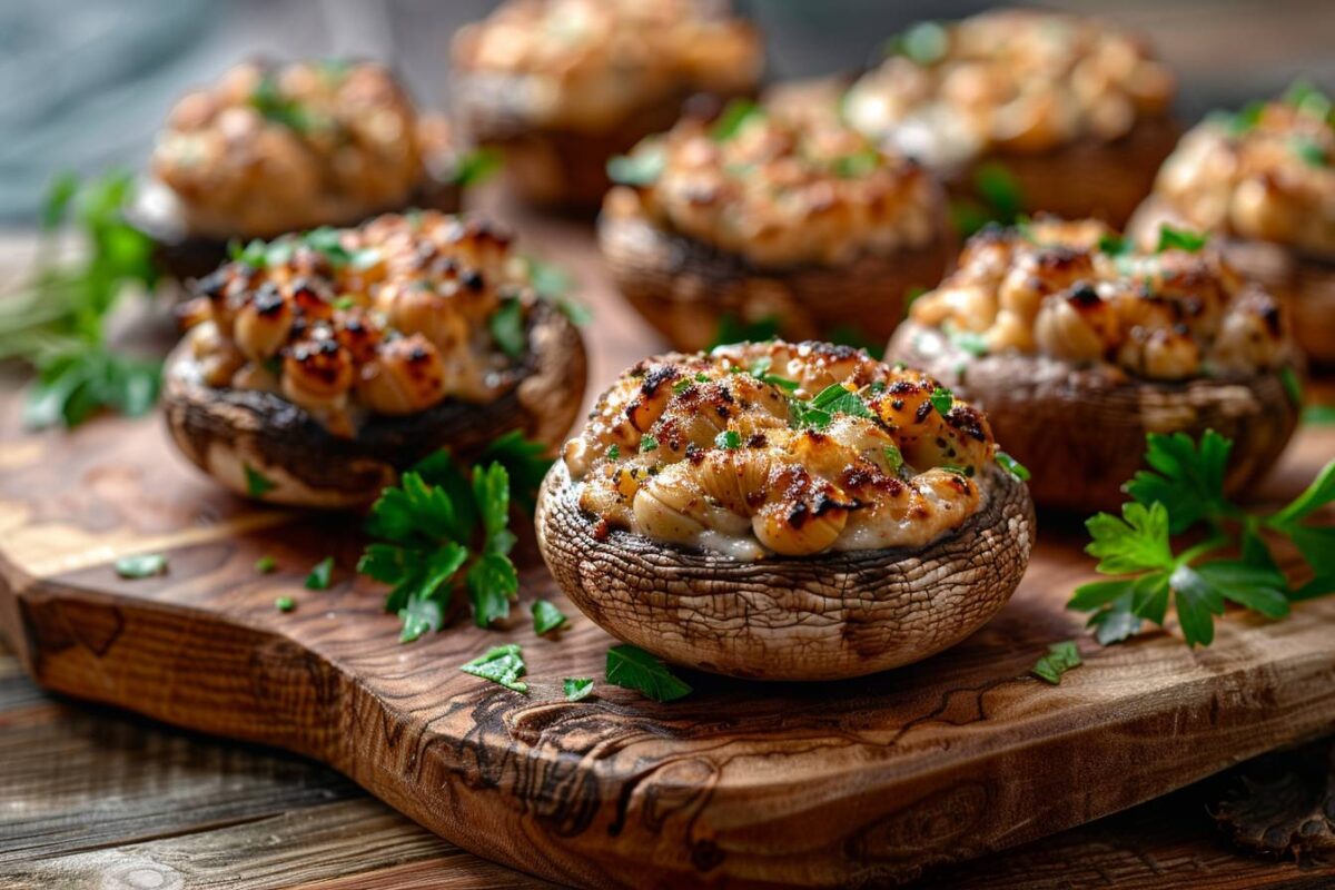 Les coquilles de champignons aux escargots, une recette simple et savoureuse, prête en 25 minutes