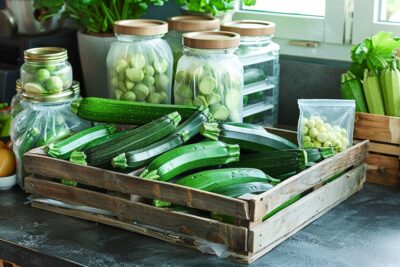 Les courgettes fraîches tout au long de l’année, 3 méthodes simples et efficaces pour une conservation de 6 mois