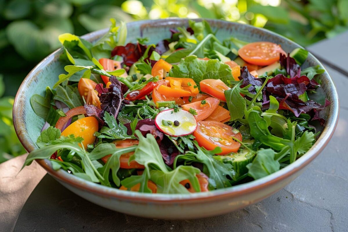 Les délices d’une salade végétarienne pleine de fraîcheur et nutrition pour votre santé et plaisir