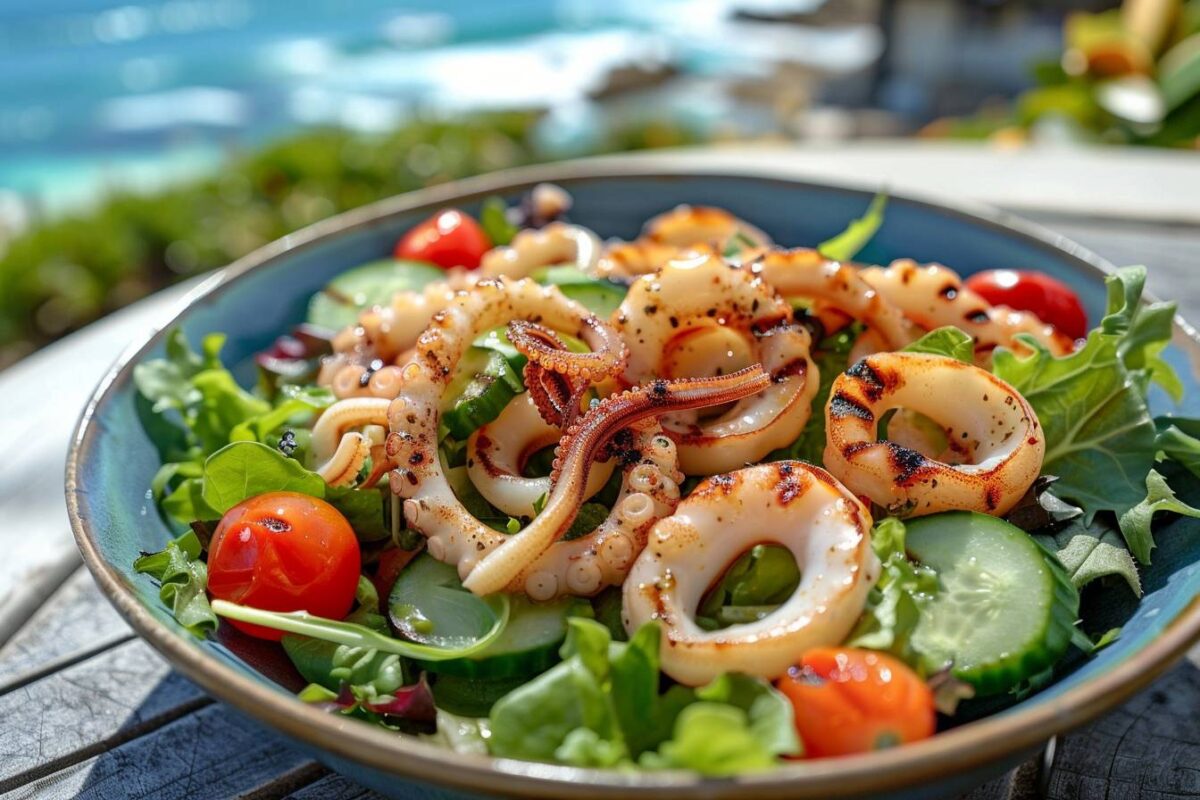 Les encornets en salade, prêts en 30 minutes, une recette simple pour égayer vos papilles et votre table