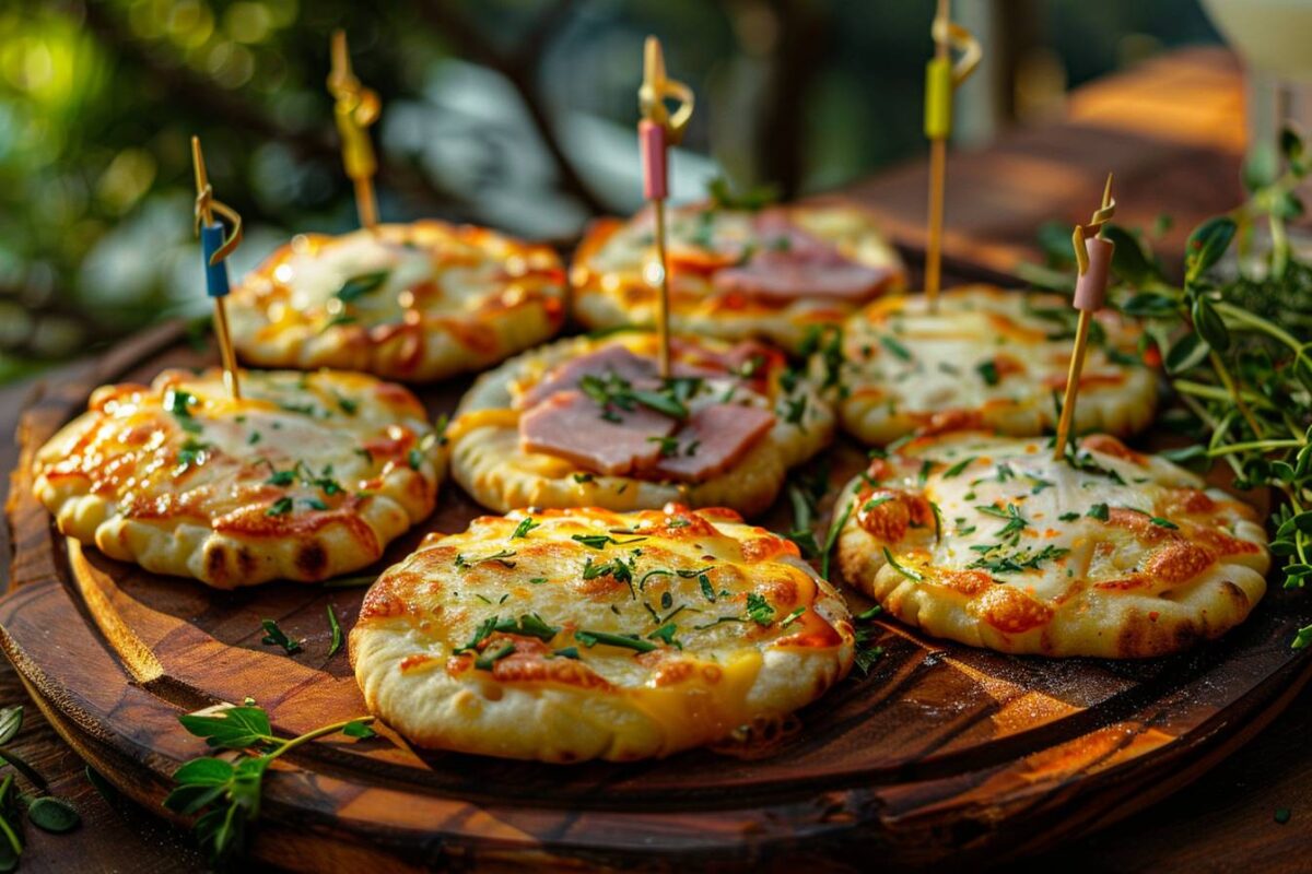 Les mini-cheese naans au jambon et crème, un apéro inoubliable pour vos soirées