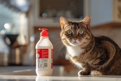 Les mystères de l’eau de Javel : pourquoi votre chat ne peut résister à son odeur et les dangers qui en découlent