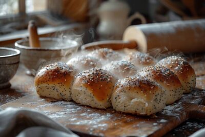 Les petits pains au pavot, prêts en 30 minutes, une recette simple pour ravir vos papilles avec des astuces de chef