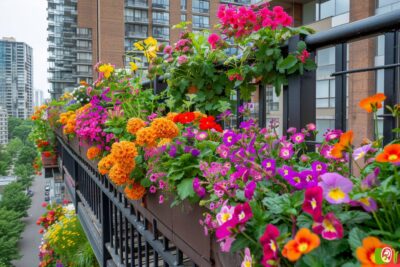 Les secrets de jardinières urbaines pour une explosion de couleurs sur votre balcon