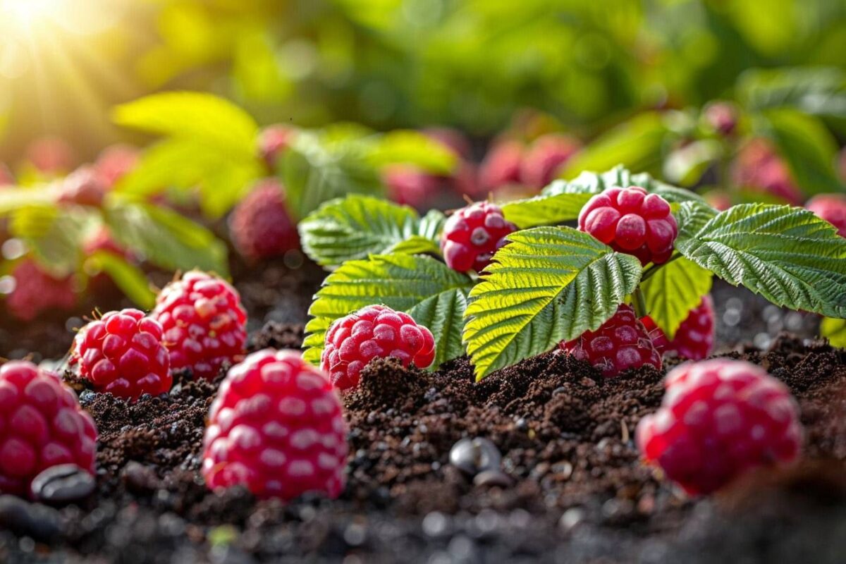 Les secrets du marc de café pour transformer votre jardin et booster la croissance de vos framboises