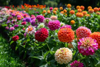 Les secrets pour cultiver des dahlias zinnias luxuriants : un guide pour les passionnés de jardins colorés