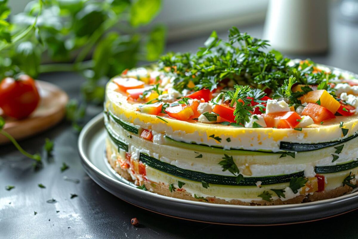 Magnifique cheesecake salé à la courgette et feta : une recette estivale gorgée de vitamines