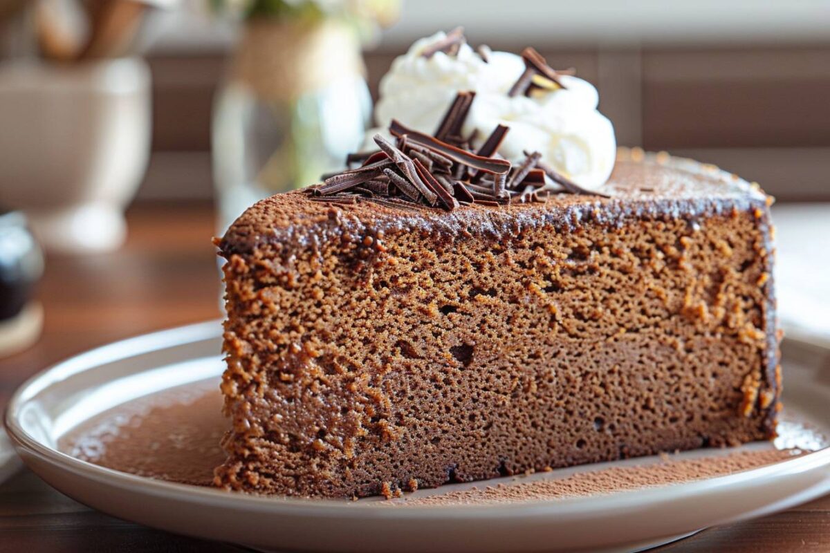 Magnifique pour plaisir d’une pause gourmande avec un gâteau chocolat-lait à 190 calories