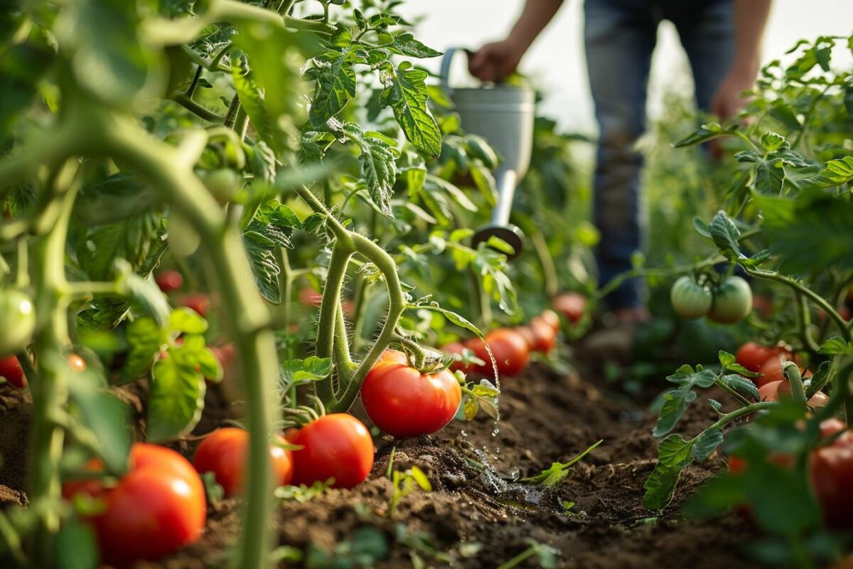 Optimisez l’arrosage de vos tomates pour une récolte abondante sans gaspiller d’eau