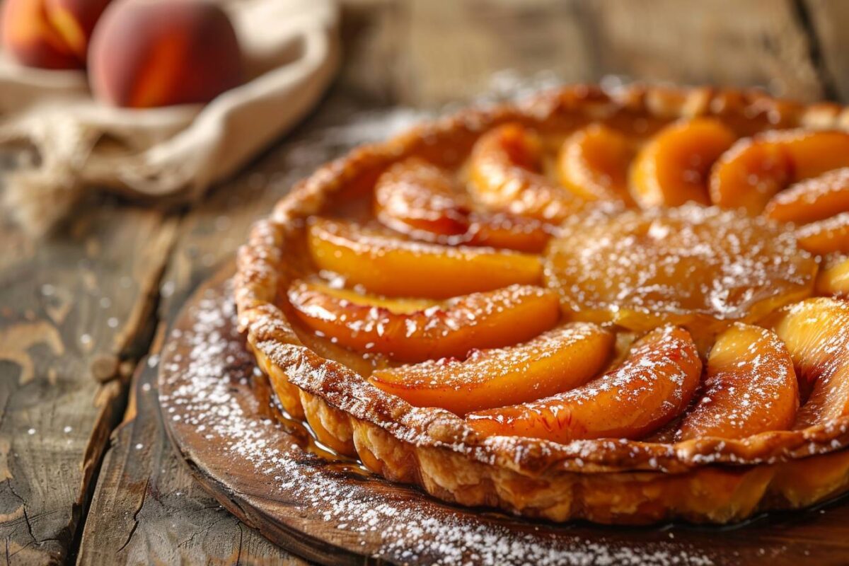 Recette facile et délicieuse de tatin de pêches de Laurent Mariotte pour ravir vos convives