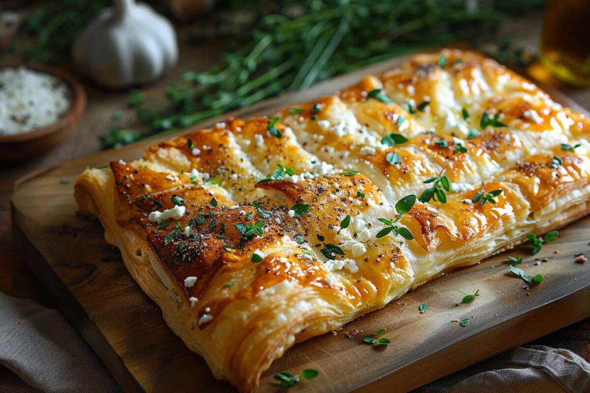 Recette magique de la tourte feuilletée au chèvre de Laurent Mariotte, une merveille culinaire pour ravir vos papilles