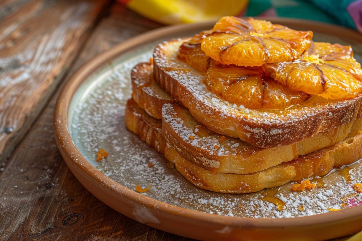 Redécouvrez le pain perdu : une touche d’originalité avec des oranges confites pour un dessert plein de surprises