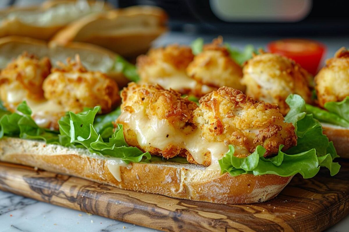 Réinventez vos soirées avec cette mini baguette au poulet et fromage fondant à l’Air Fryer