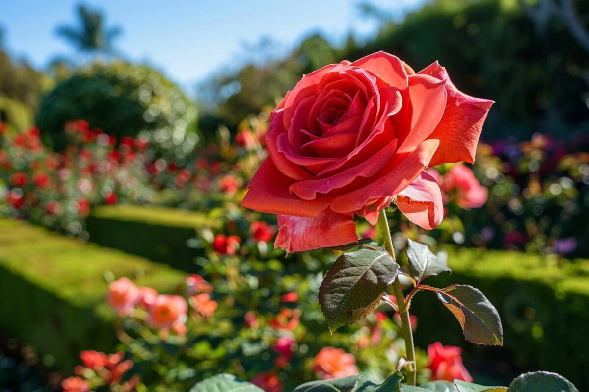 Screts du rosier ‘Chevy Chase’, une explosion de rouge dans votre jardin cet été