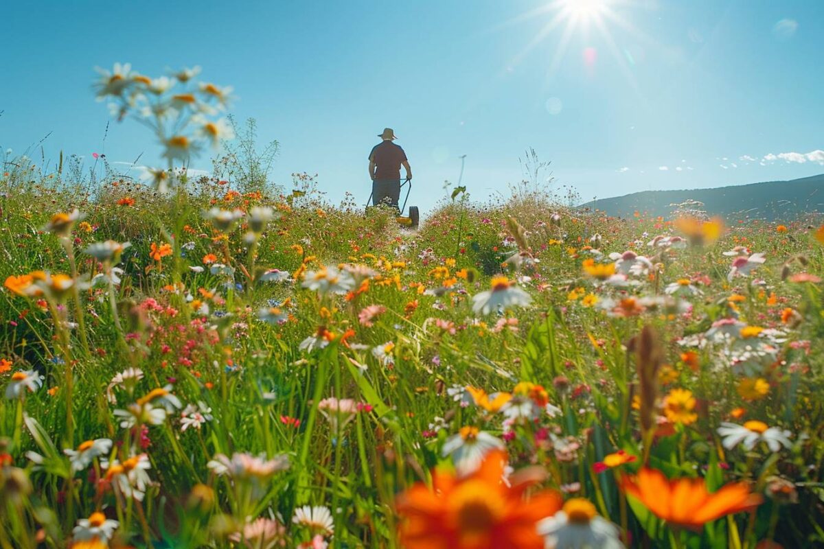 Tondre moins souvent : découvrez comment favoriser la biodiversité et économiser du temps