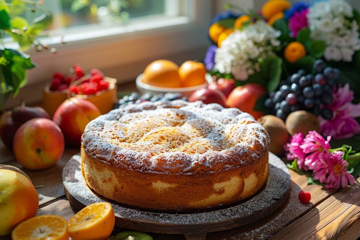 Un gâteau nature moelleux sans balance pour éblouir vos invités, prêt en moins de 15 minutes