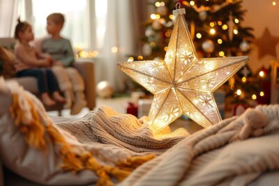 Une étoile de Noël féerique avec vos enfants : un moment magique à partager en famille