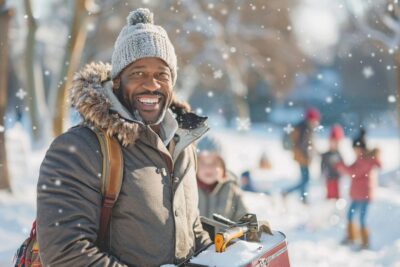 Voici comment ce papa ingénieux vous évite de grelotter au parc avec vos enfants cet hiver