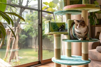 Votre propre arbre à chat construit pour un foyer en paradis félin avec 3 astuces