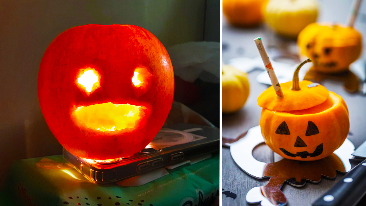 Créez de délicieuses citrouilles de pomme pour votre goûter d'Halloween avec seulement trois ingrédients