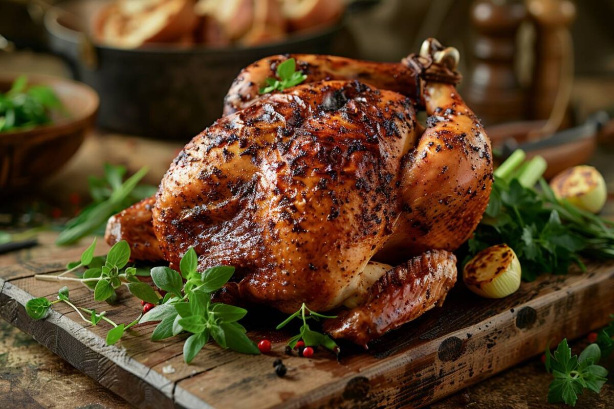 Poulet rôti : comment cet ingrédient riche en minéraux assure une chair tendre et une peau dorée