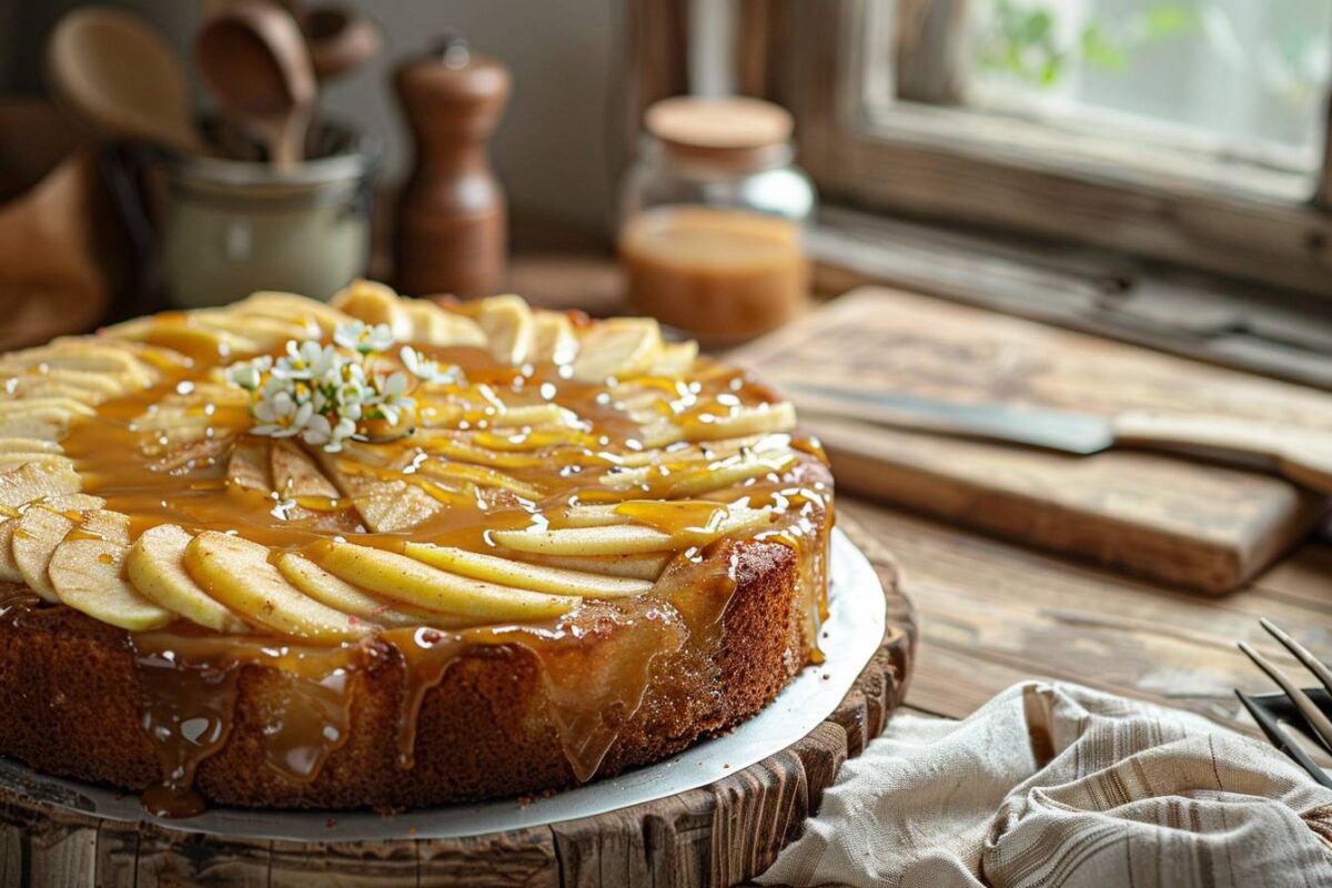 redécouvrez les saveurs d'un gâteau aux pommes traditionnel avec une touche de modernité