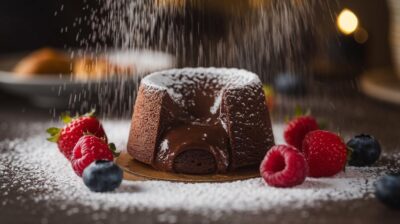 Coeur fondant : moelleux au chocolat végétalien, l'indulgence à l'état pur