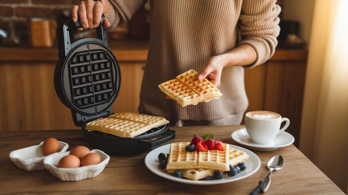 Comment préparer chez vous des gaufres savoureuses en peu de temps