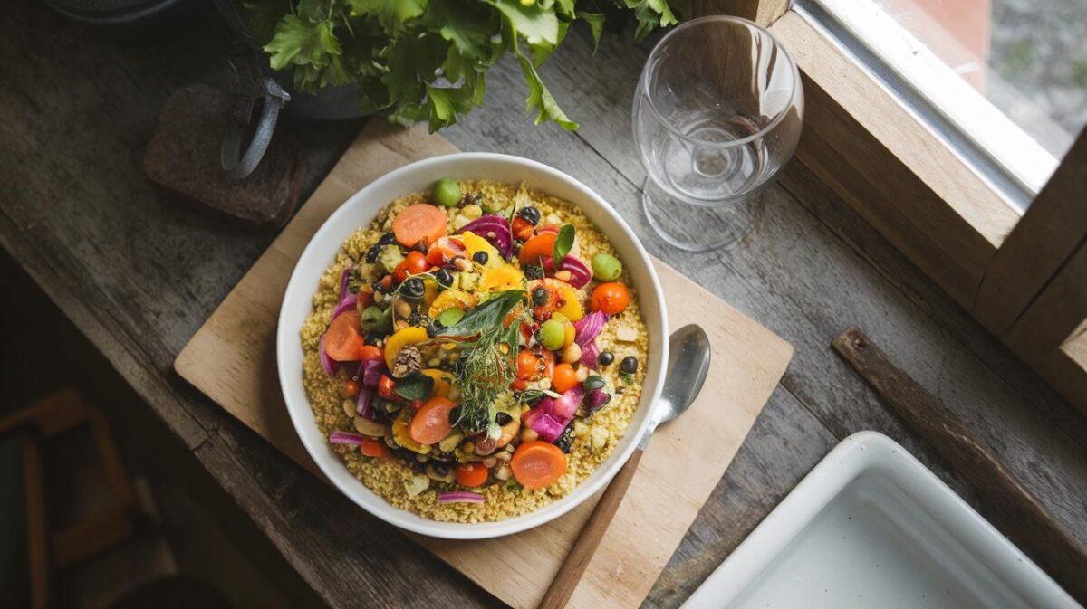 Comment préparer une recette facile de couscous végétalien