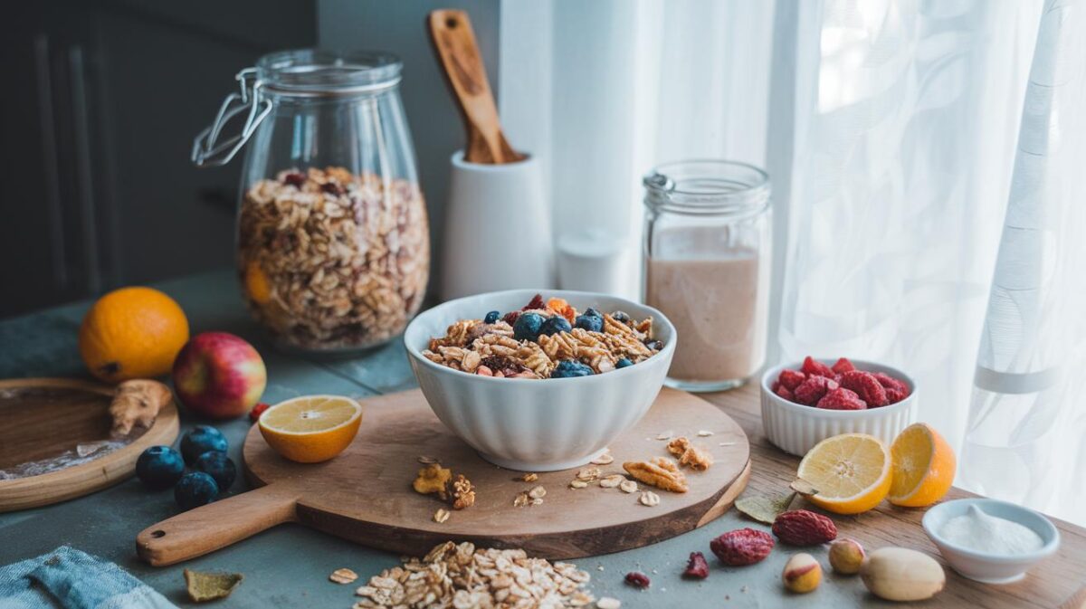 Comment réussir une recette facile de granola végétalien maison