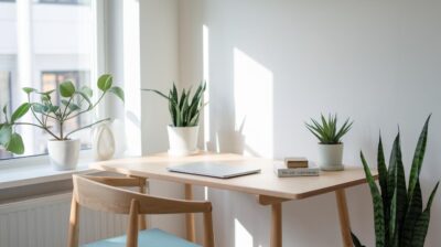 Créez votre propre bureau minimaliste en bois, une solution simple pour petits espaces