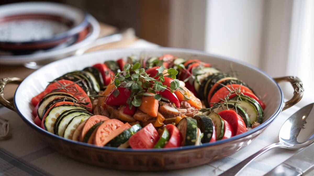 Cuisine du coeur : ratatouille végétalienne, hommage à la Provence