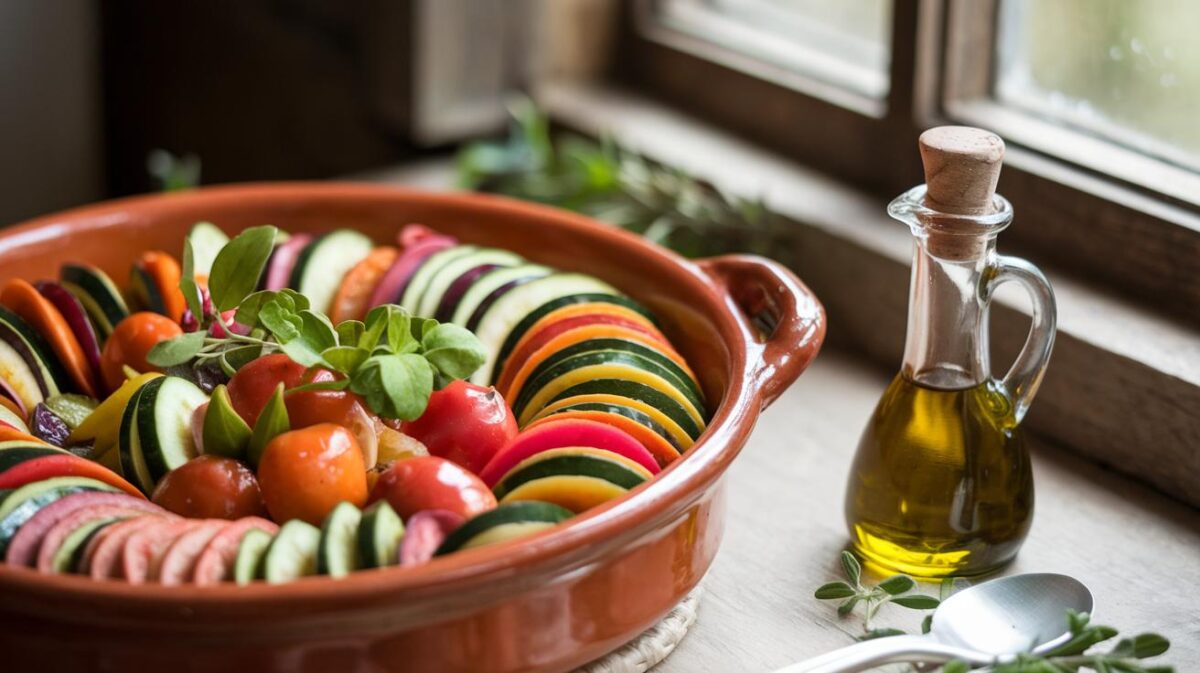 Découvrez comment faire une recette facile de ratatouille végétalienne