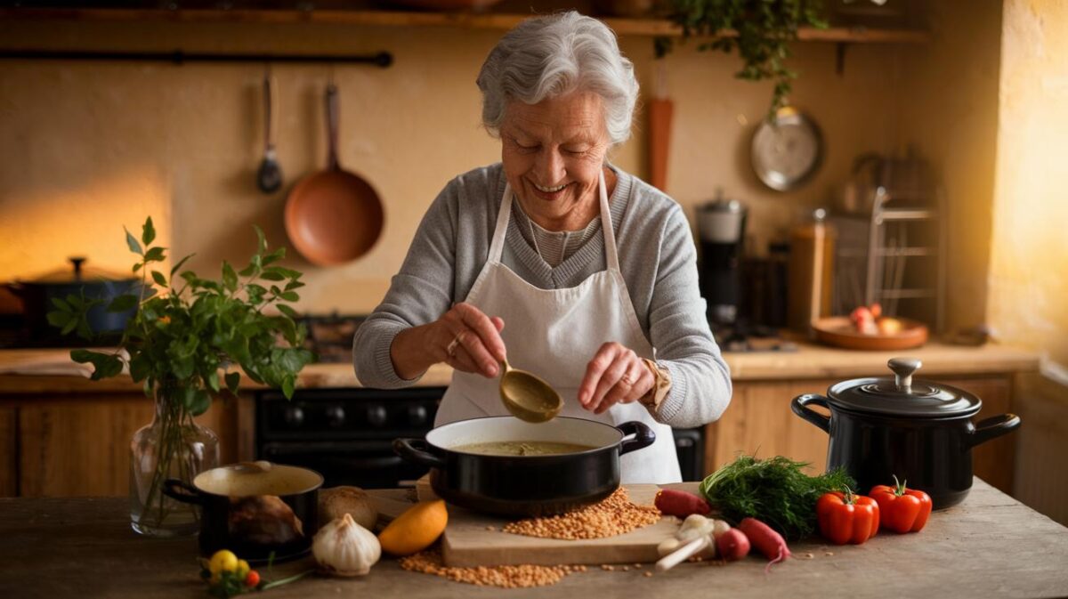 Découvrez comment réinventer les soirées d'hiver avec le potage aux lentilles traditionnel de grand-mère