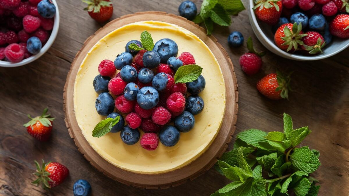 Découvrez la recette facile de cheesecake végétalien sans cuisson