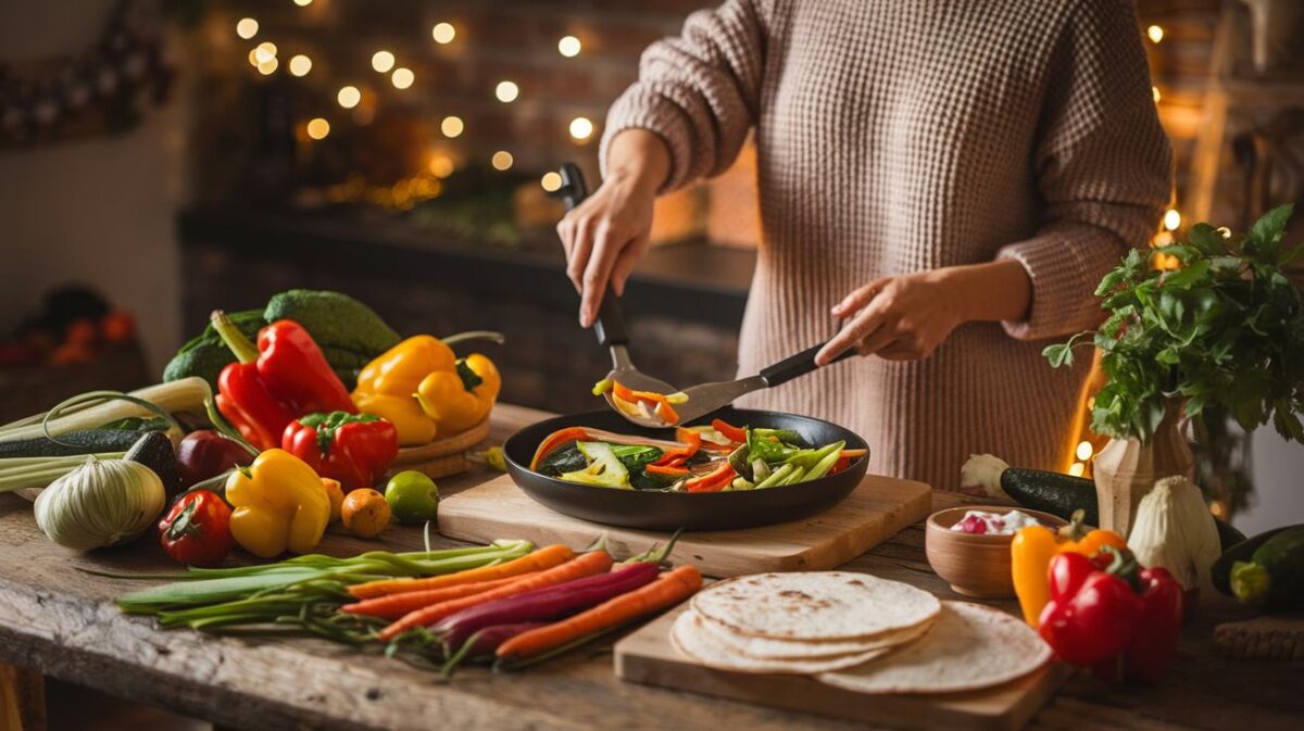 Découvrez la recette facile de fajitas végétaliennes pour une soirée festive