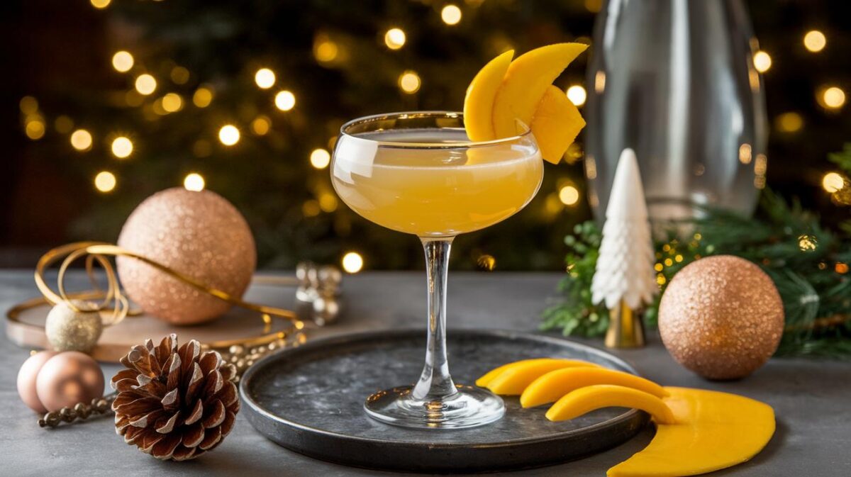 épatez vos convives avec un cocktail de mangue facile et élégant ce Noël