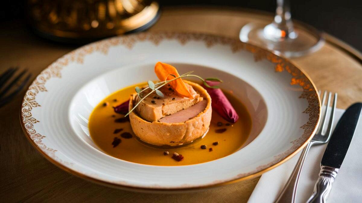 Épatez vos invités avec un foie gras poché au jus d'orange et épices