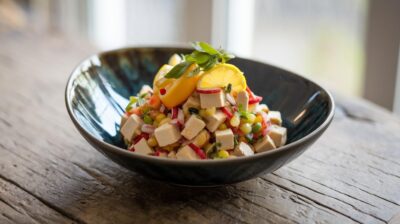 Fraîcheur et légèreté : ceviche de tofu aux agrumes, délice végétalien