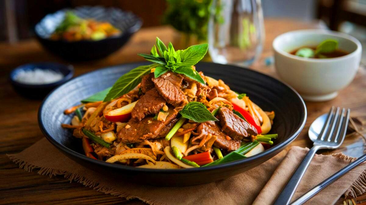 Impressionnez vos invités avec un authentique bœuf sauté au basilic thaï