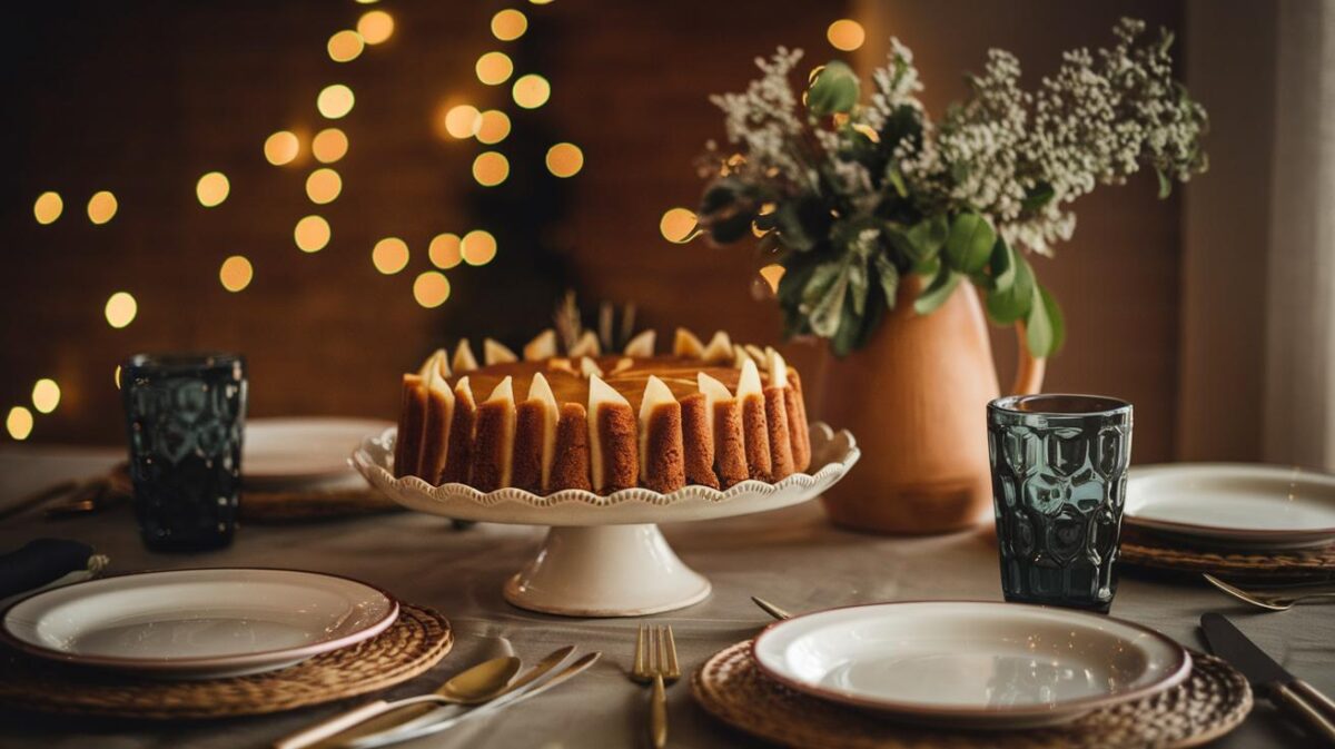 Impressionnez vos invités avec un gâteau aux poires et caramel fait maison