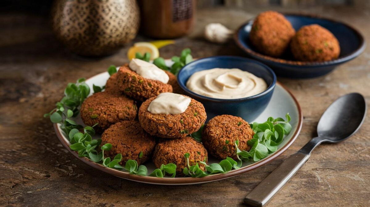 Invitation au voyage : falafels végétaliens et leur sauce tahini maison