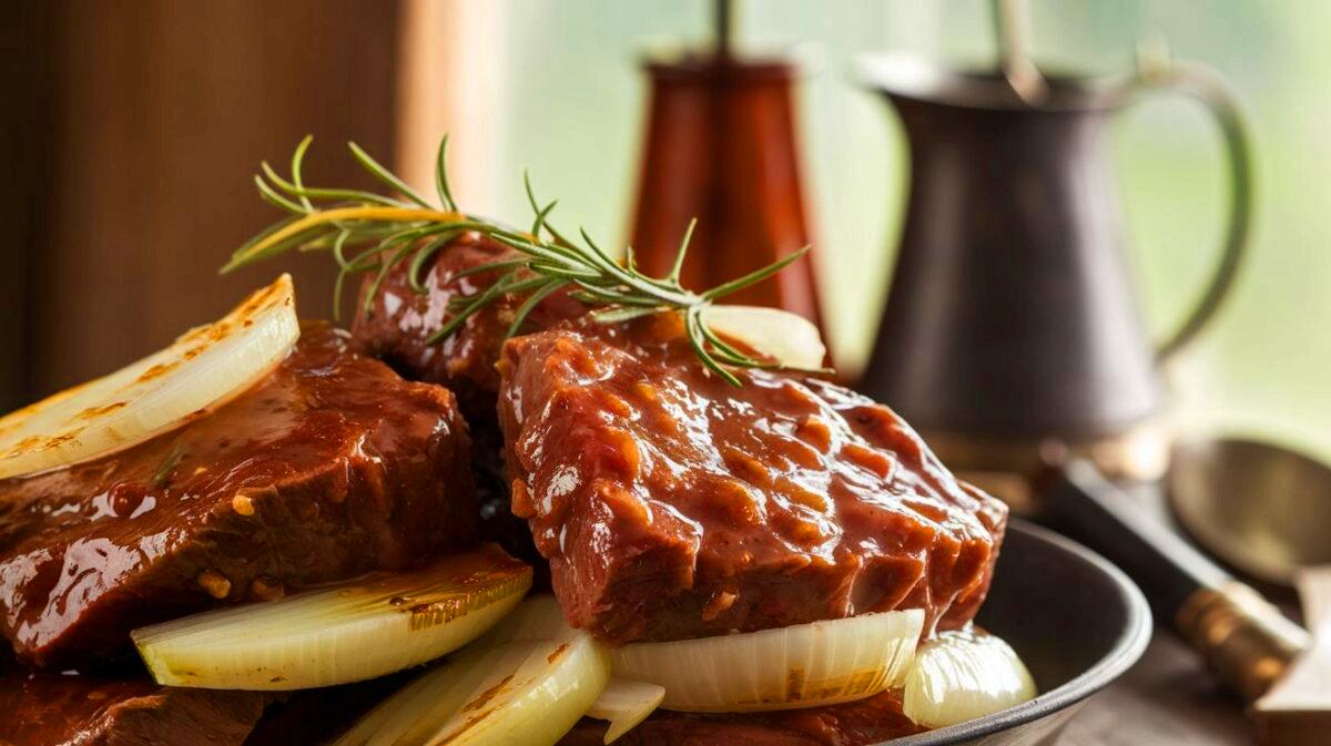 Marinade et cuisson : les étapes clés pour le boeuf aux oignons parfait