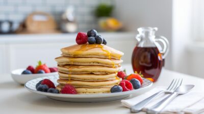 Pancakes au lait : une recette rapide pour les matins pressés