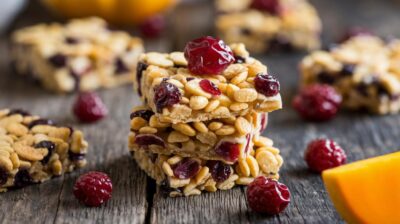 Pause gourmande : barres de céréales végétaliennes aux fruits secs