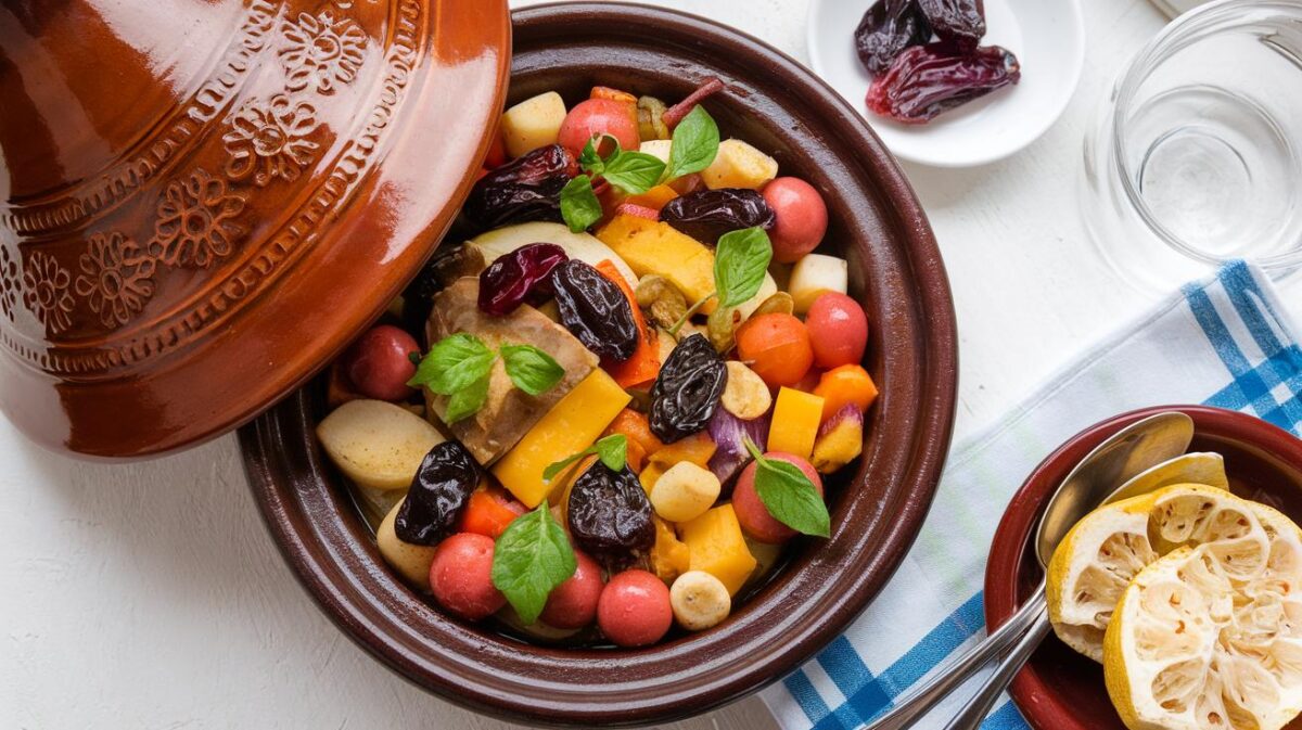 Plaisir sucré-salé : tajine de légumes et fruits secs, merveille végétalienne